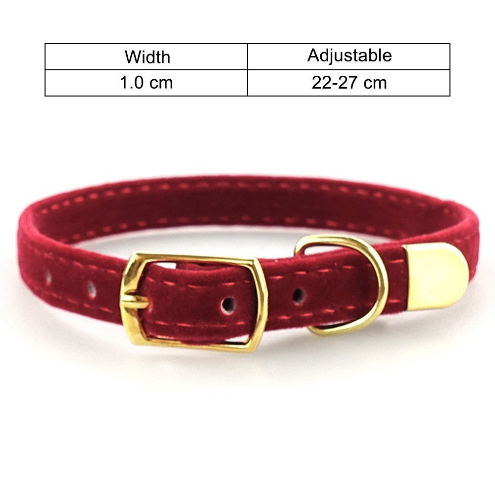 Soft Velvet Cat Collar - Fluffs Club