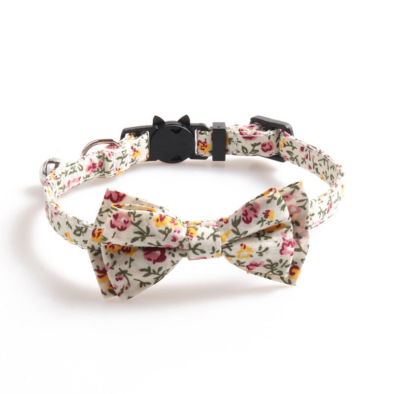 Soft Cotton Summer Cat Collar – Lightweight & Comfortable - Fluffs Club