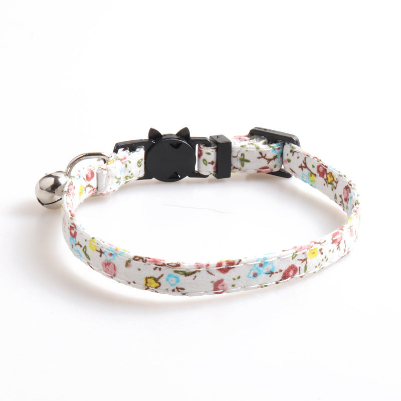Soft Cotton Summer Cat Collar – Lightweight & Comfortable - Fluffs Club