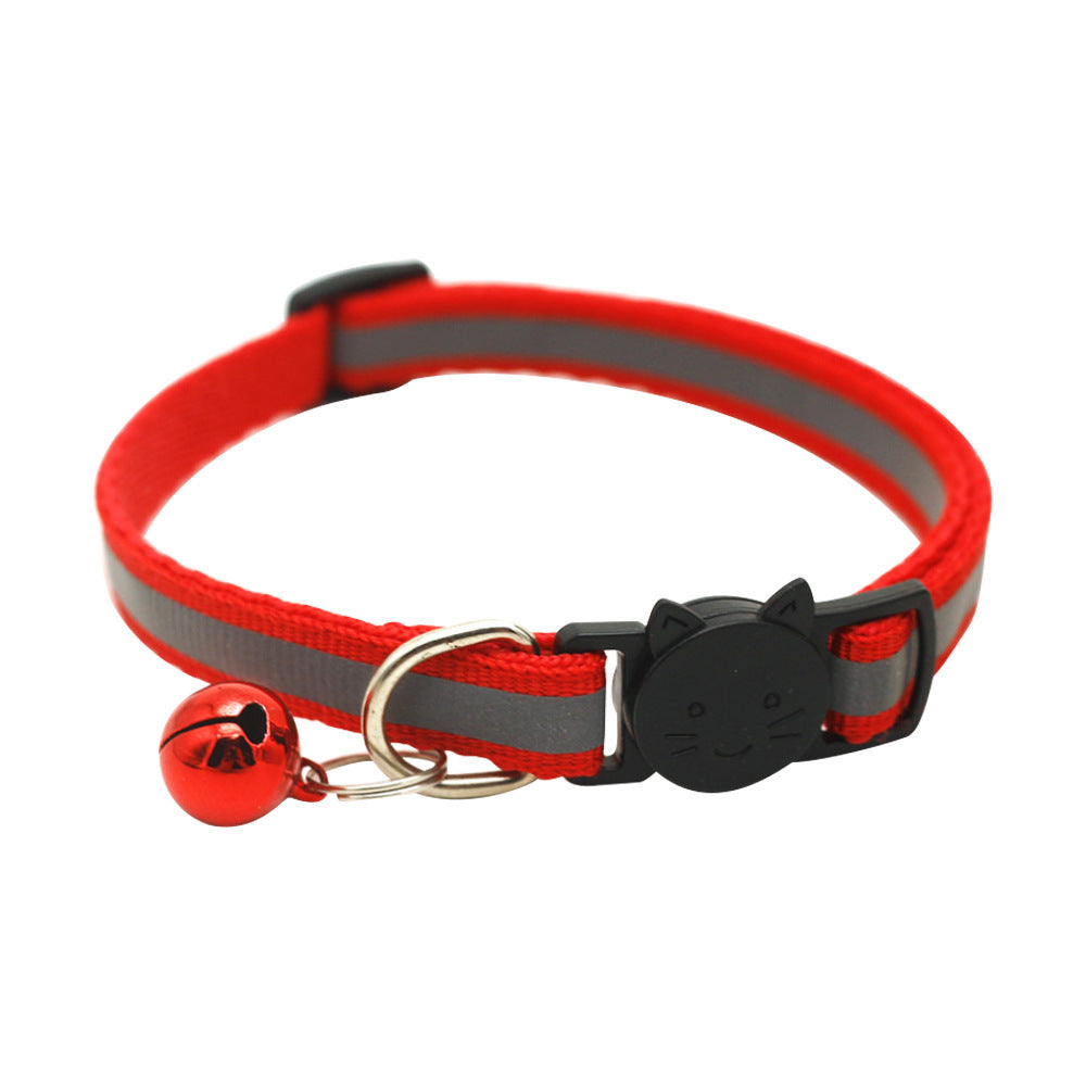 Quick Release Reflective Cat Collar with Bell - Fluffs Club