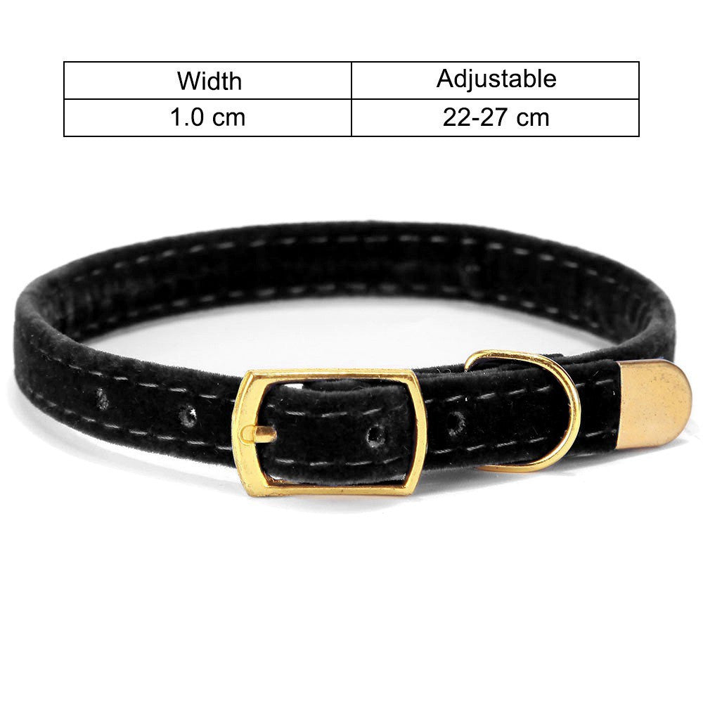 Soft Velvet Cat Collar - Fluffs Club