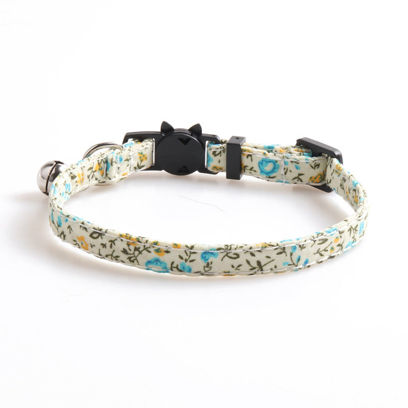 Soft Cotton Summer Cat Collar – Lightweight & Comfortable - Fluffs Club
