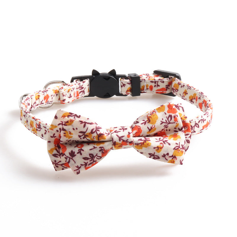 Soft Cotton Summer Cat Collar – Lightweight & Comfortable - Fluffs Club