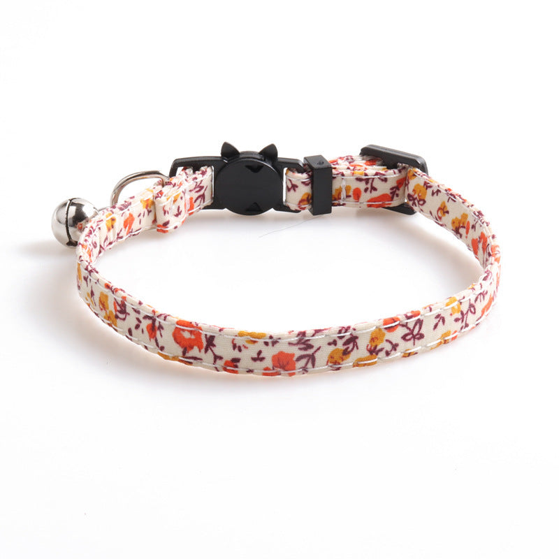 Soft Cotton Summer Cat Collar – Lightweight & Comfortable - Fluffs Club