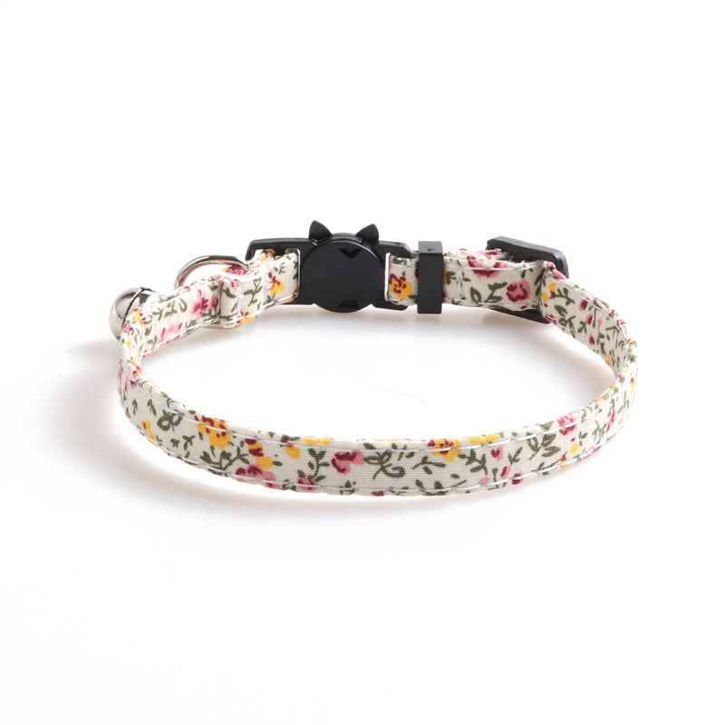 Soft Cotton Summer Cat Collar – Lightweight & Comfortable - Fluffs Club