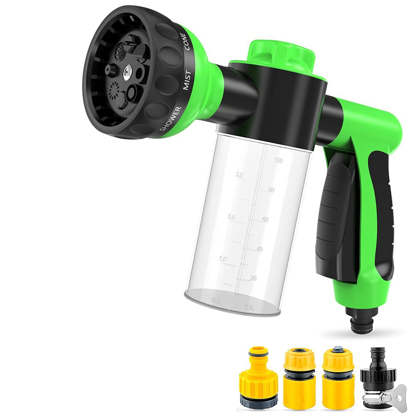 8-in-1 High-Pressure Pet Shower Sprayer with Grooming Kit - My Store