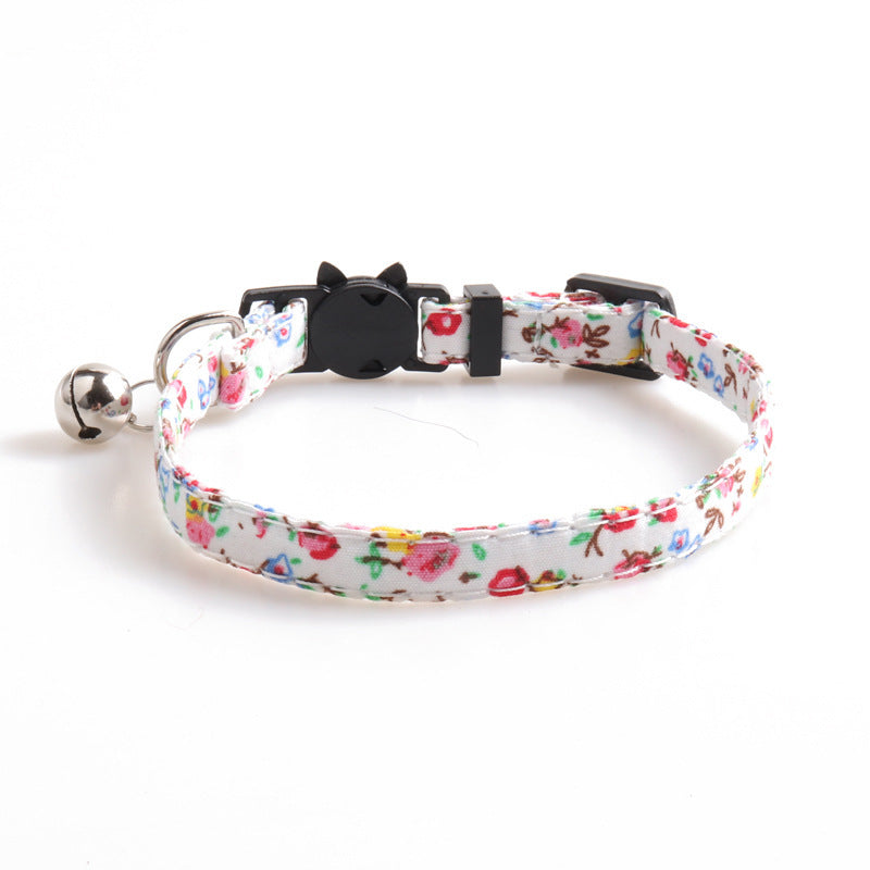 Soft Cotton Summer Cat Collar – Lightweight & Comfortable - Fluffs Club