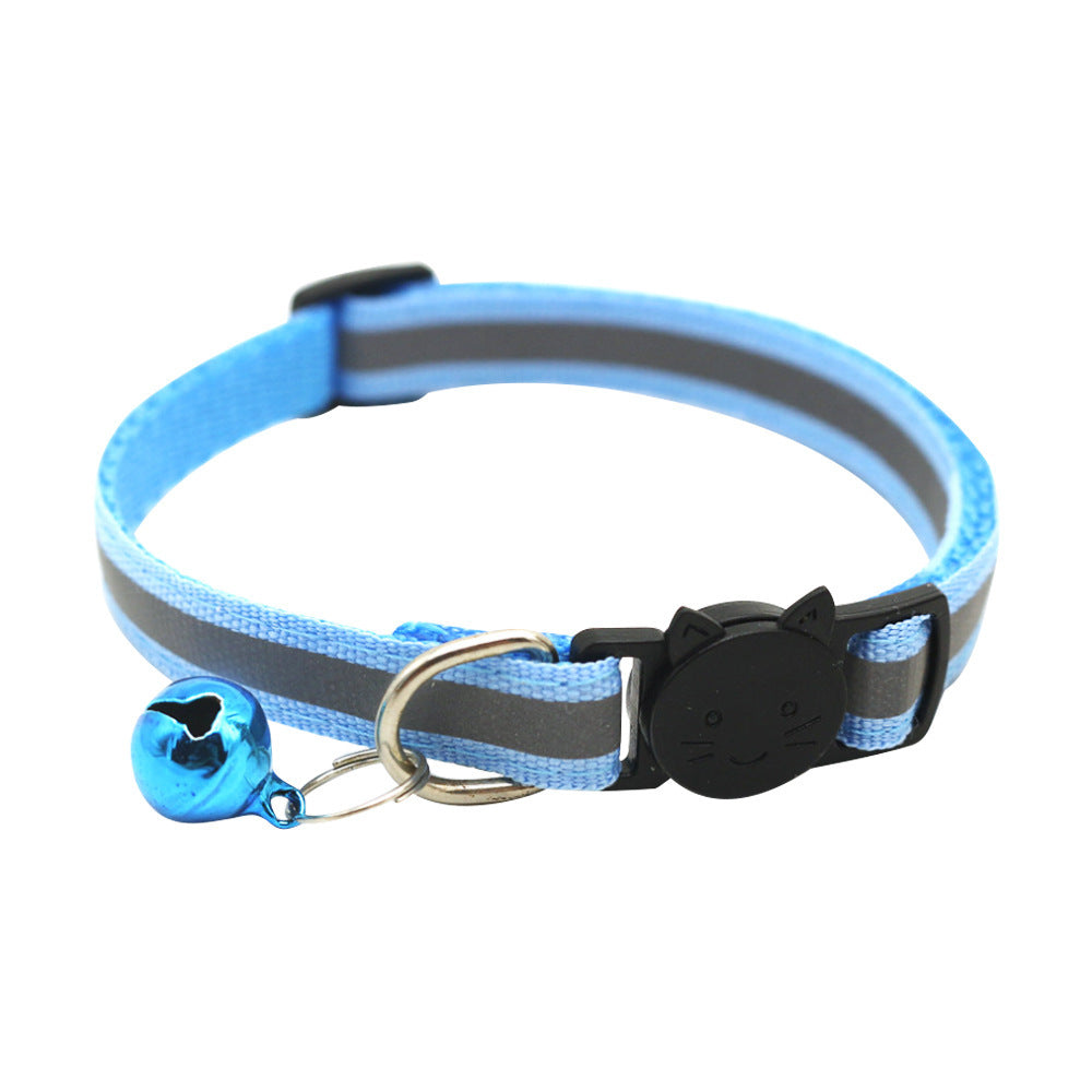 Quick Release Reflective Cat Collar with Bell - Fluffs Club
