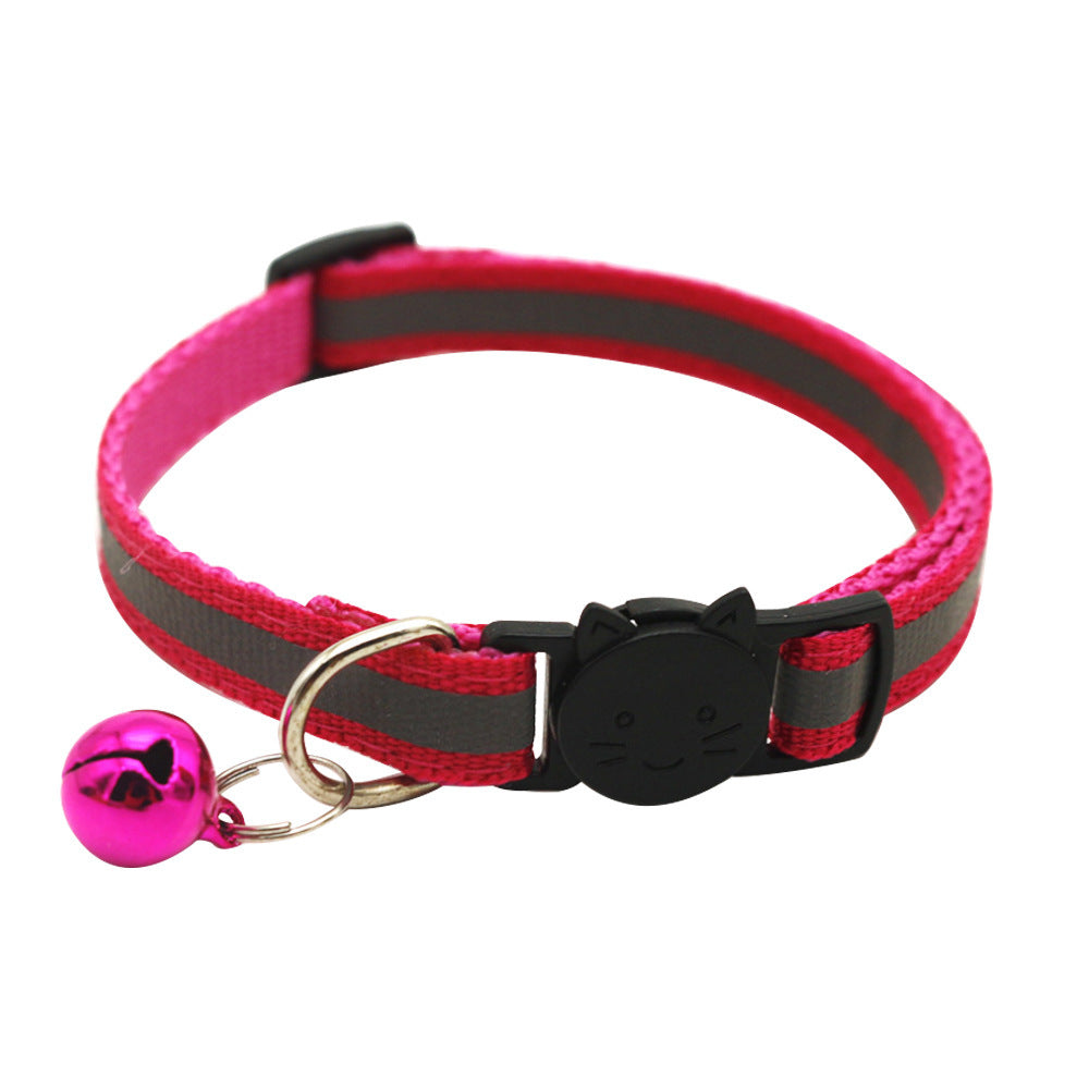 Quick Release Reflective Cat Collar with Bell - Fluffs Club