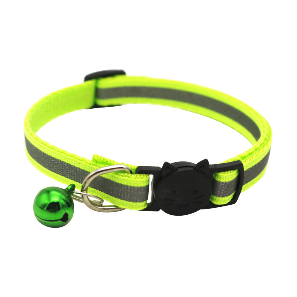 Quick Release Reflective Cat Collar with Bell - Fluffs Club