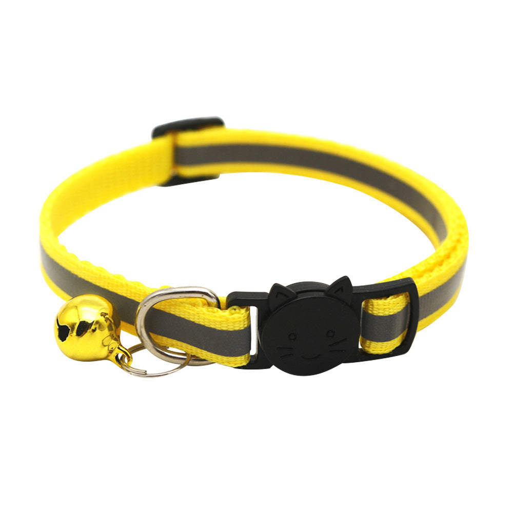 Quick Release Reflective Cat Collar with Bell - Fluffs Club