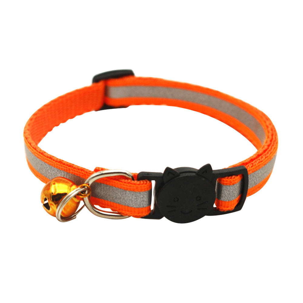 Quick Release Reflective Cat Collar with Bell - Fluffs Club