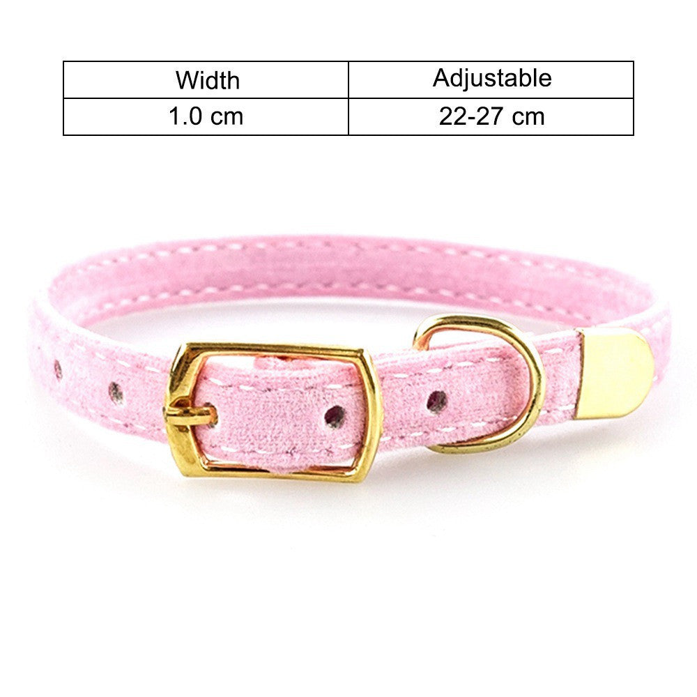 Soft Velvet Cat Collar - Fluffs Club