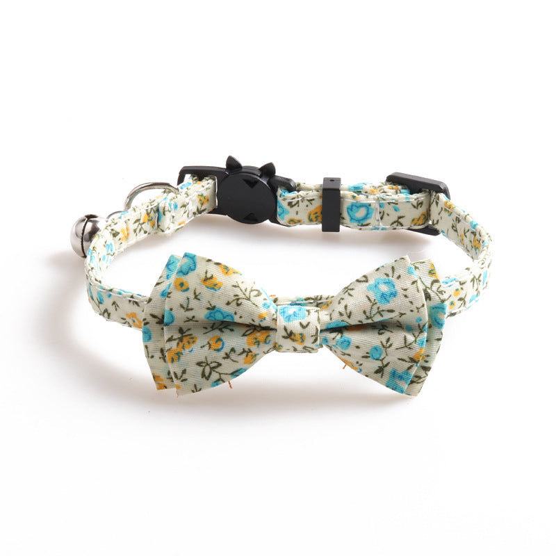 Soft Cotton Summer Cat Collar – Lightweight & Comfortable - Fluffs Club