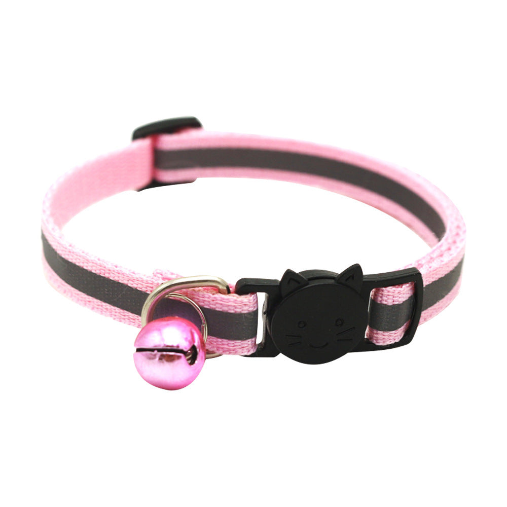 Quick Release Reflective Cat Collar with Bell - Fluffs Club