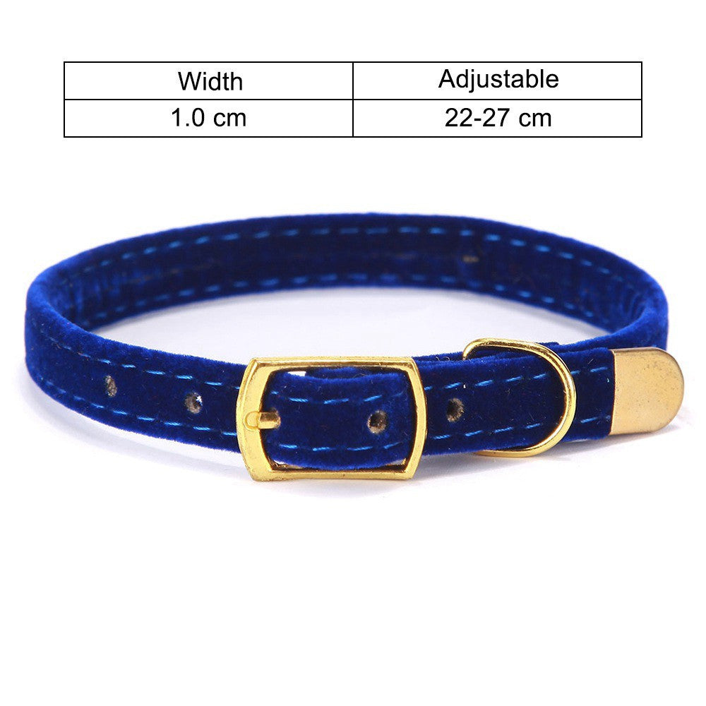 Soft Velvet Cat Collar - Fluffs Club