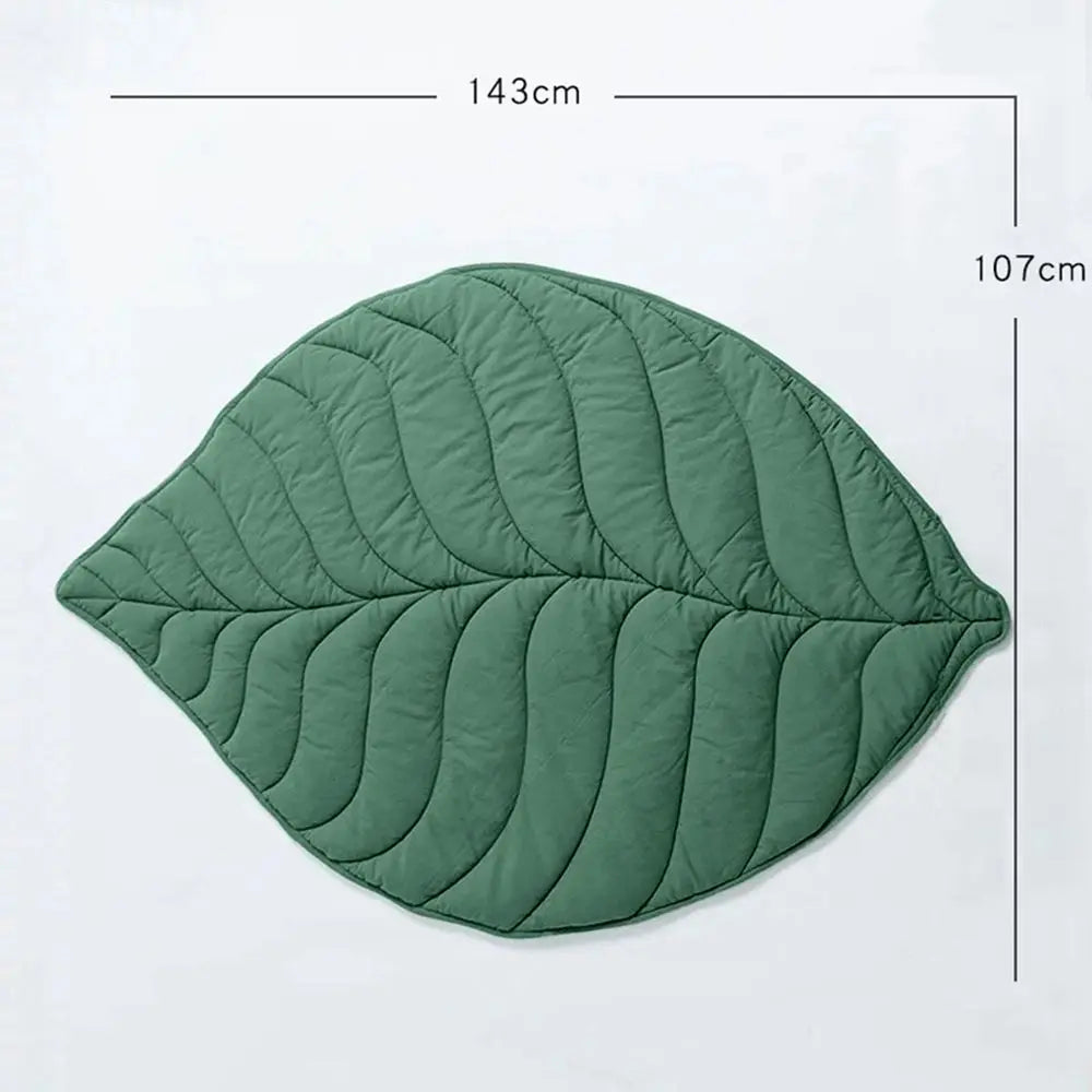 Leaf-Shaped Soft Pet Mat - Fluffs Club