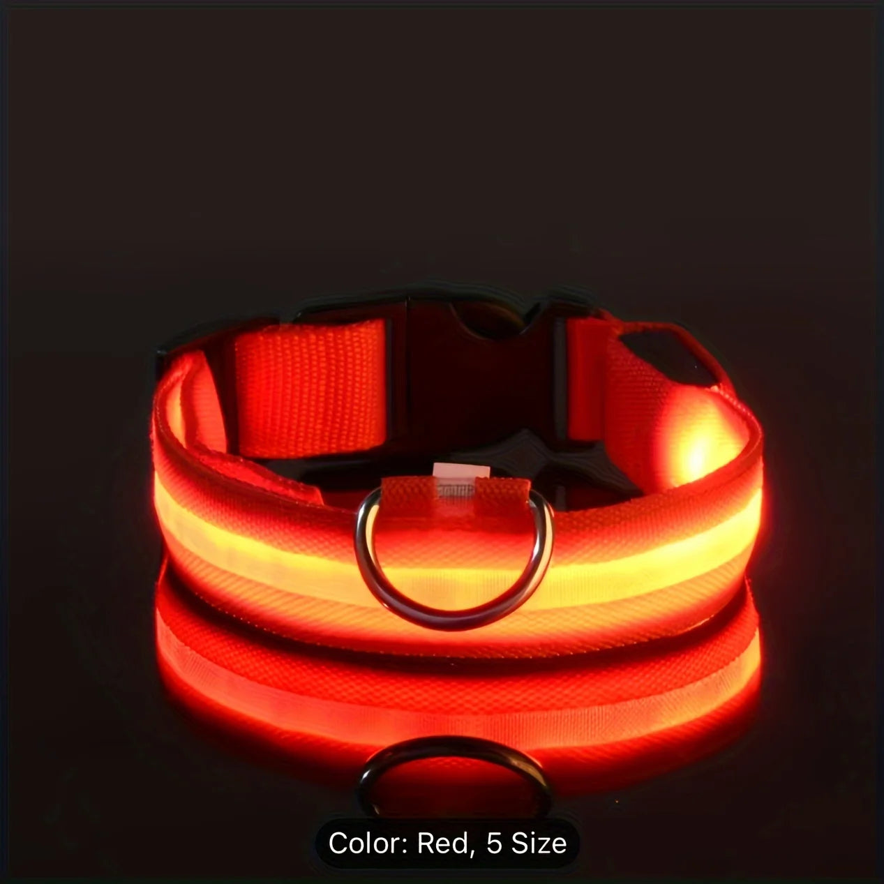 Reflective LED Dog Collar – Night Safety with 3 Light Modes - My Store