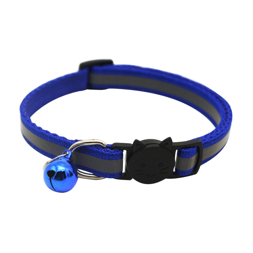 Quick Release Reflective Cat Collar with Bell - Fluffs Club