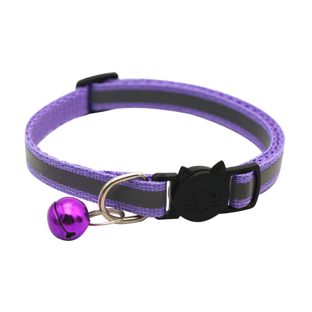 Quick Release Reflective Cat Collar with Bell - Fluffs Club
