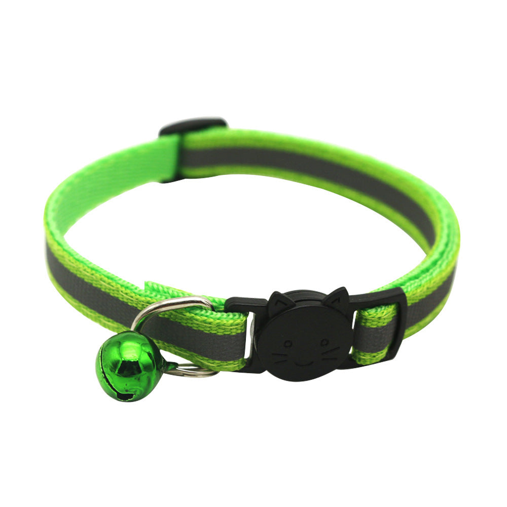 Quick Release Reflective Cat Collar with Bell - Fluffs Club