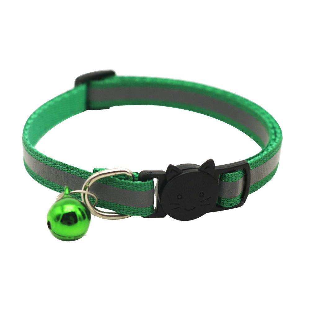 Quick Release Reflective Cat Collar with Bell - Fluffs Club