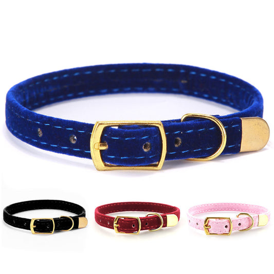 Soft Velvet Cat Collar - Fluffs Club