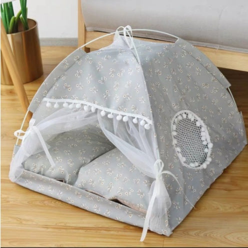 Semi-Enclosed Pet Bed – Breezy Comfort for All Seasons - My Store