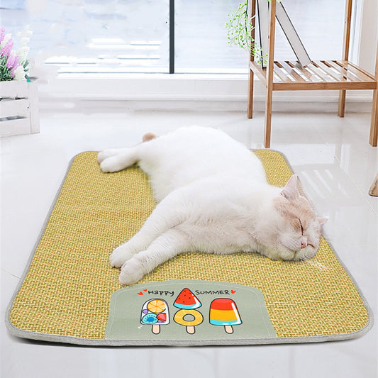 Natural Cooling Pet Mat – Summer Sleep Nest - Fluffs Club