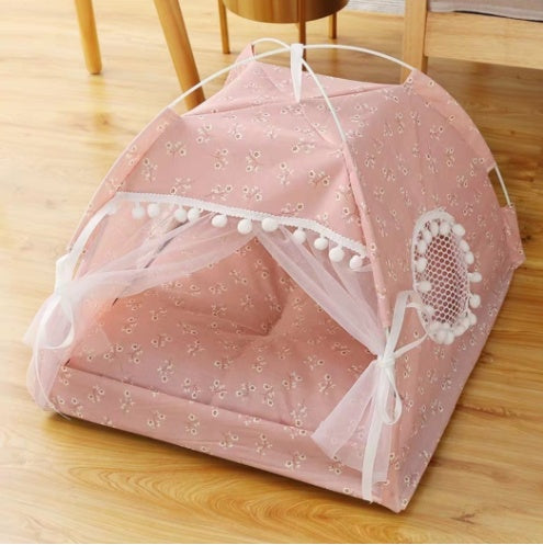 Semi-Enclosed Pet Bed – Breezy Comfort for All Seasons - My Store