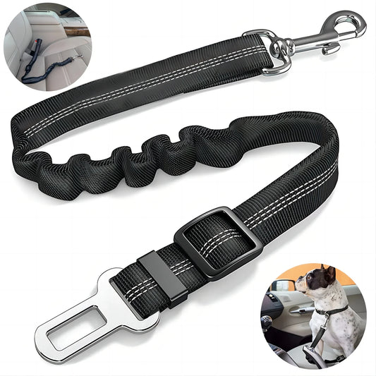 Adjustable Dog Seat Belt with Buckle - Fluffs Club