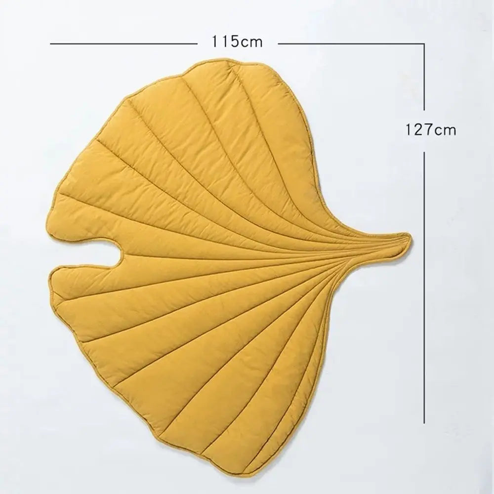 Leaf-Shaped Soft Pet Mat - Fluffs Club