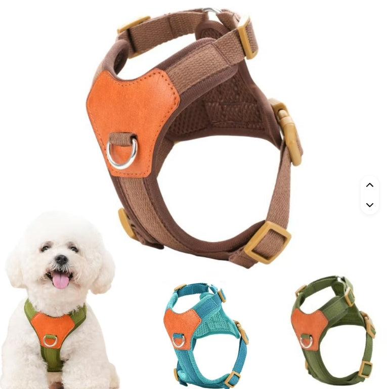 Small Dog Harness S Breathable Adjustable, Secure, Lightweight - Fluffs Club