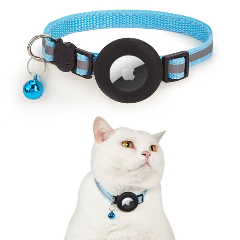 Reflective Cat Collar with Removable AirTag Holder - Fluffs Club