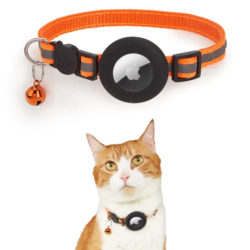 Reflective Cat Collar with Removable AirTag Holder - Fluffs Club