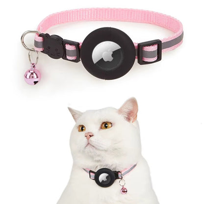 Reflective Cat Collar with Removable AirTag Holder - Fluffs Club