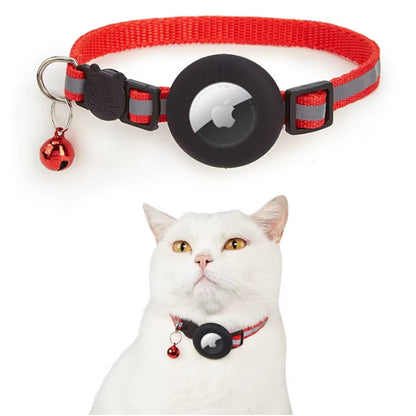Reflective Cat Collar with Removable AirTag Holder - Fluffs Club