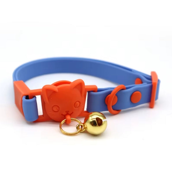 Waterproof Cat Collar – Safety Quick Release Buckle & Bell - Fluffs Club