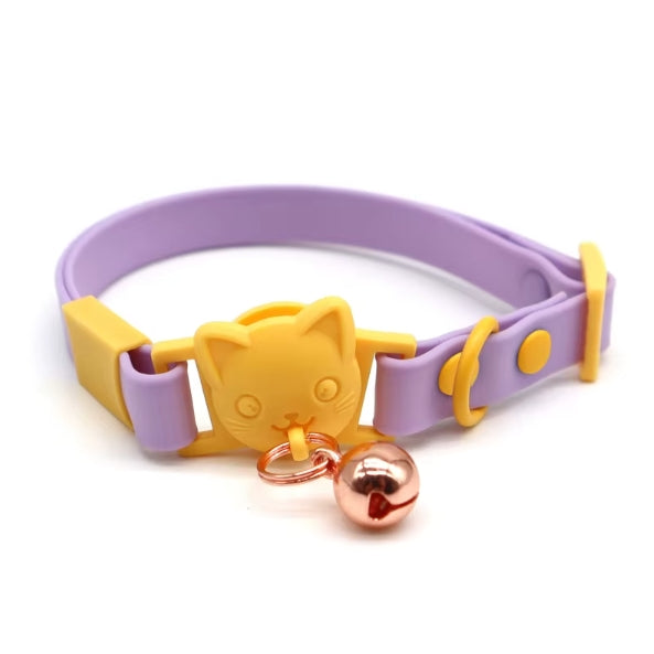 Waterproof Cat Collar – Safety Quick Release Buckle & Bell - Fluffs Club