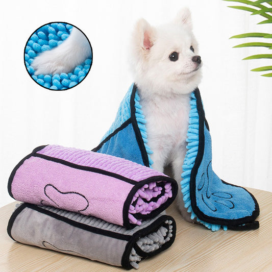 Super Absorbent Pet Bath Towel – Quick-Dry Microfiber for Dogs & Cats - My Store