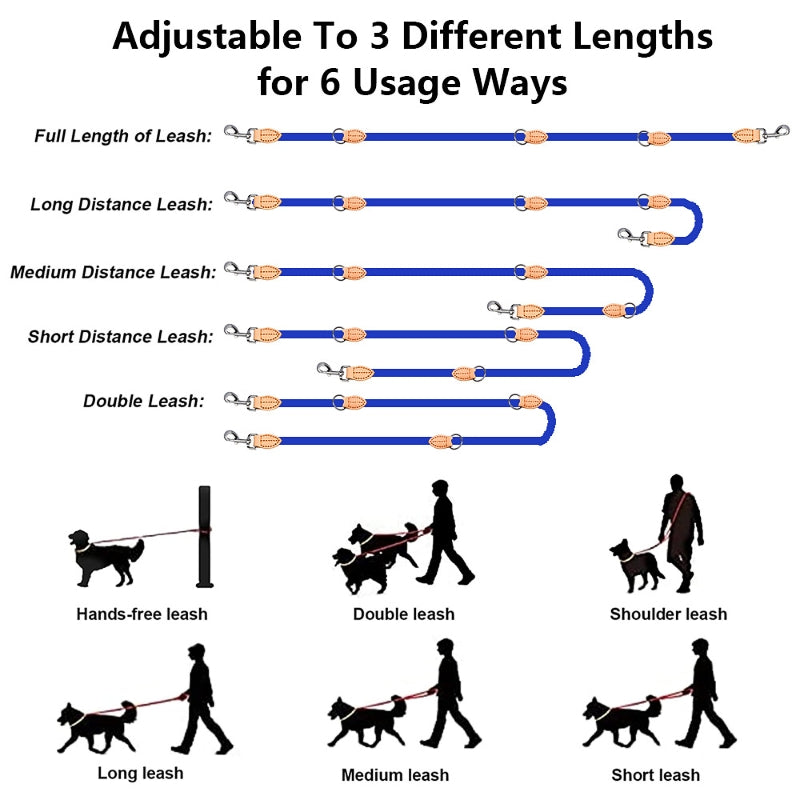 Hands Free Crossbody Dog Leash - Fluffs Club