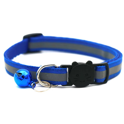 Reflective Cat Collar with Bell - Adjustable Safety Collar