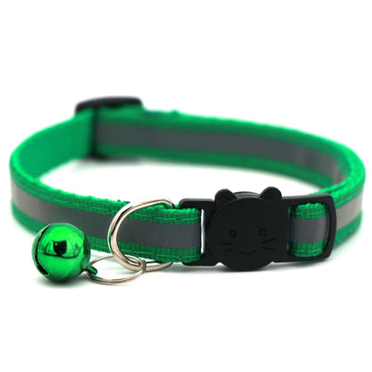 Reflective Cat Collar with Bell - Adjustable Safety Collar