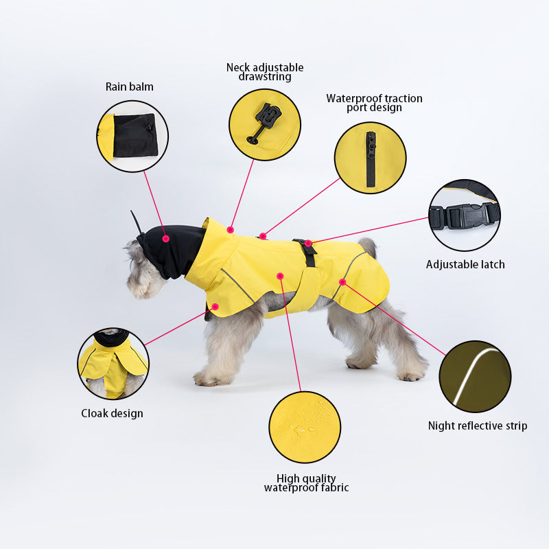 VPETBR Reflective Waterproof Dog Jacket - Fluffs Club