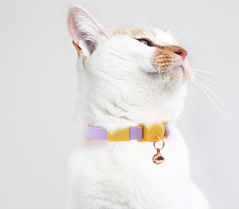 Waterproof Cat Collar – Safety Quick Release Buckle & Bell - Fluffs Club