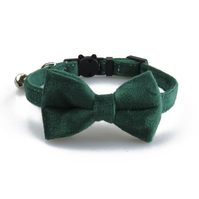 Classic Velvet Bow Tie Cat Collar - Fluffs Club