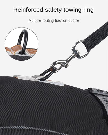 High-Quality Reflective Dog Jacket – Warm Waterproof Winter Coat Army Green - Fluffs Club